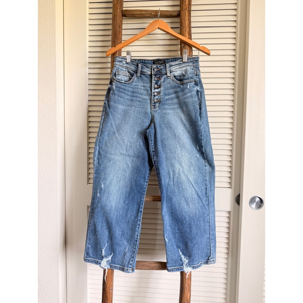 Judy Blue Wide Leg Jeans 7/28 Blue